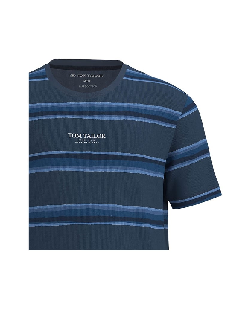 Tom-Tailor-Herren-Pyjama-Shorty-Rundhals-blau-