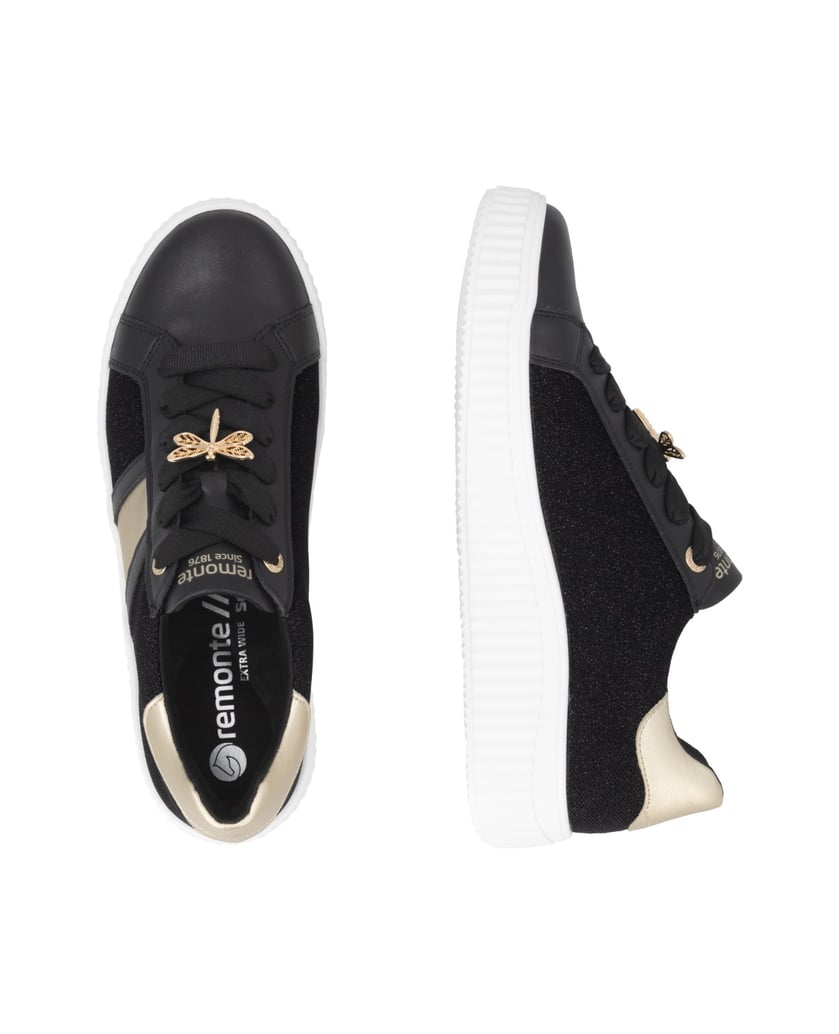 Remonte-Schnürschuhe-D3E01-schwarz