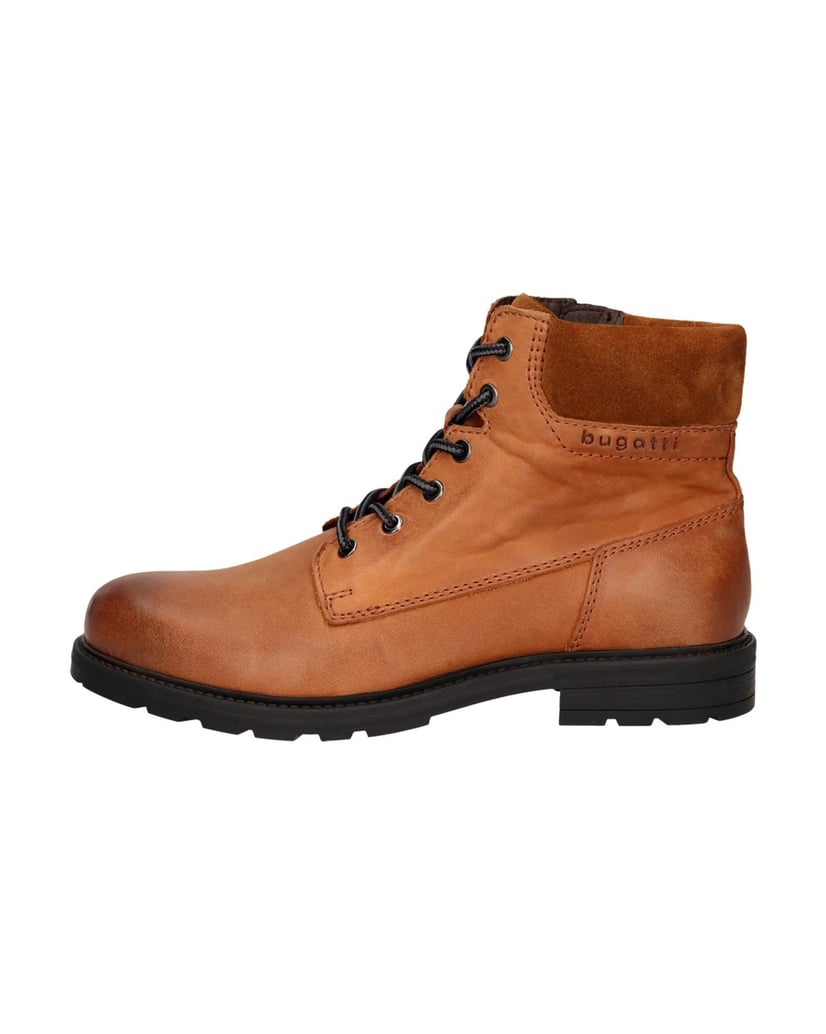 BUGATTI-Schnürstiefel-cognac