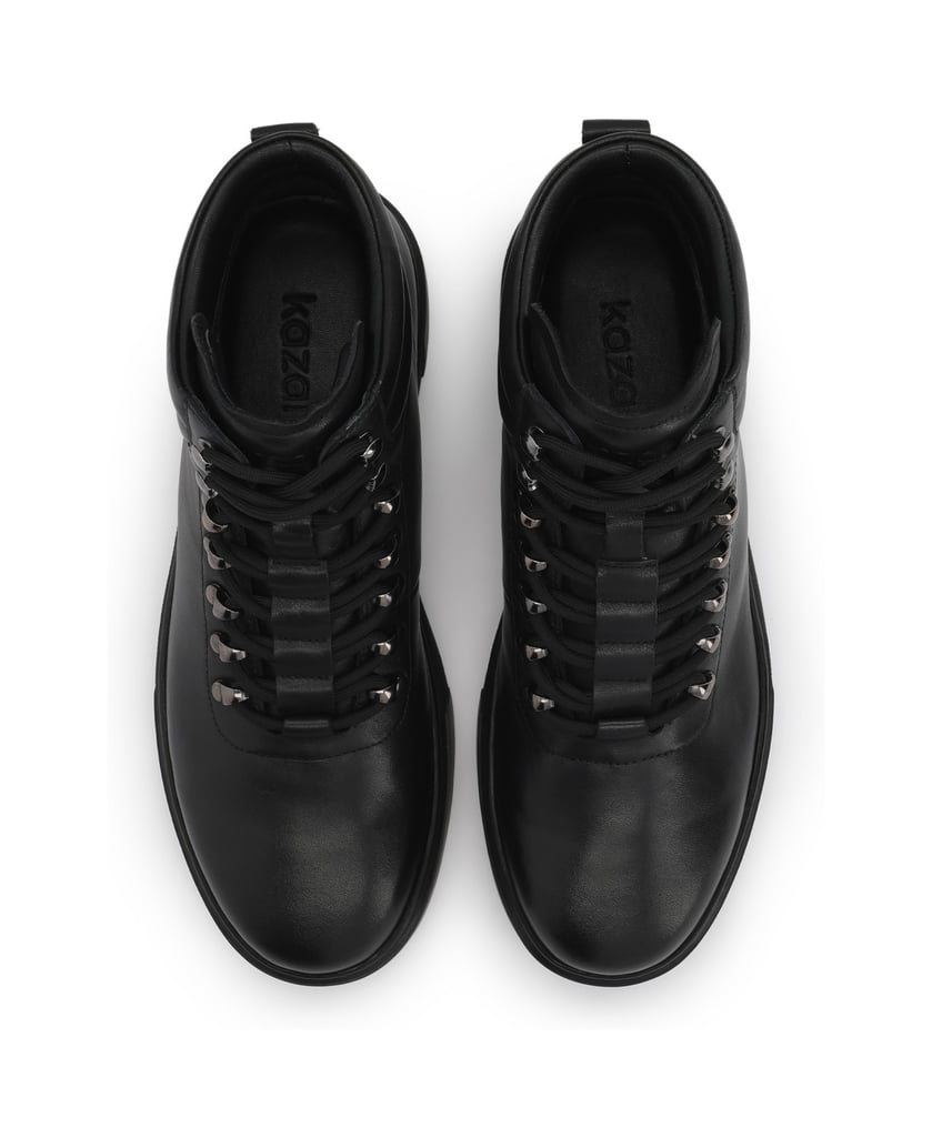 Kazar-Schwarze-Schnürsneaker-für-Männer-schwarz
