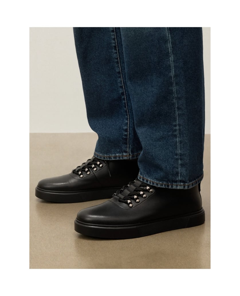 Kazar-Schwarze-Schnürsneaker-für-Männer-schwarz