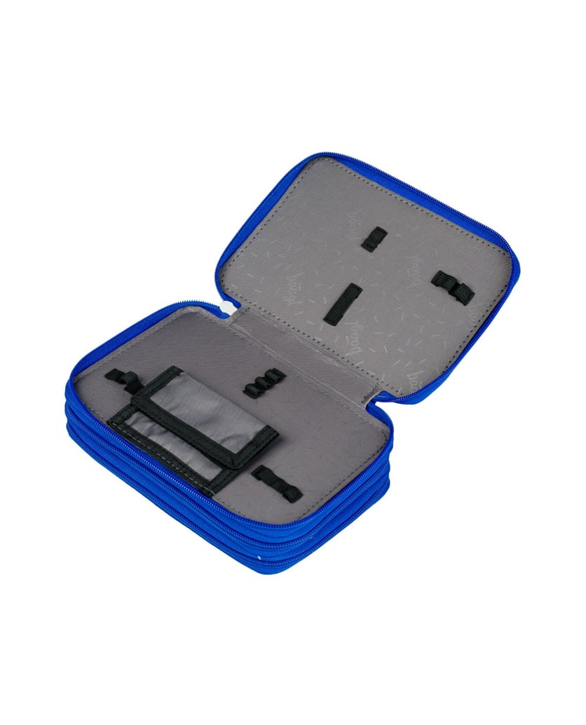 Baagl-Federmäppchen-3-Fach-Roboter-blau