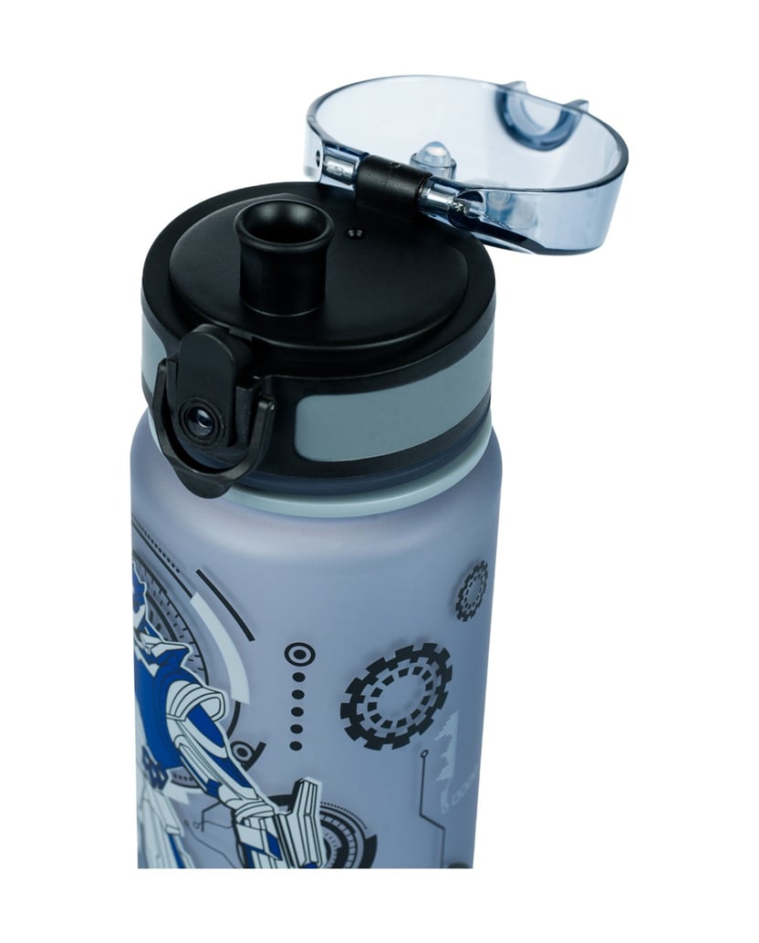 Baagl-Tritan-Trinkflasche-Roboter,-500-ml-grau