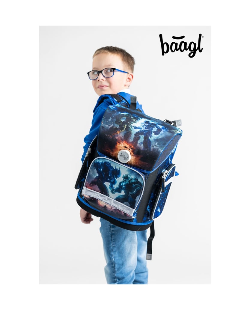 Baagl-Ergo-Roboter-Schulranzen-Set-3tlg-blau