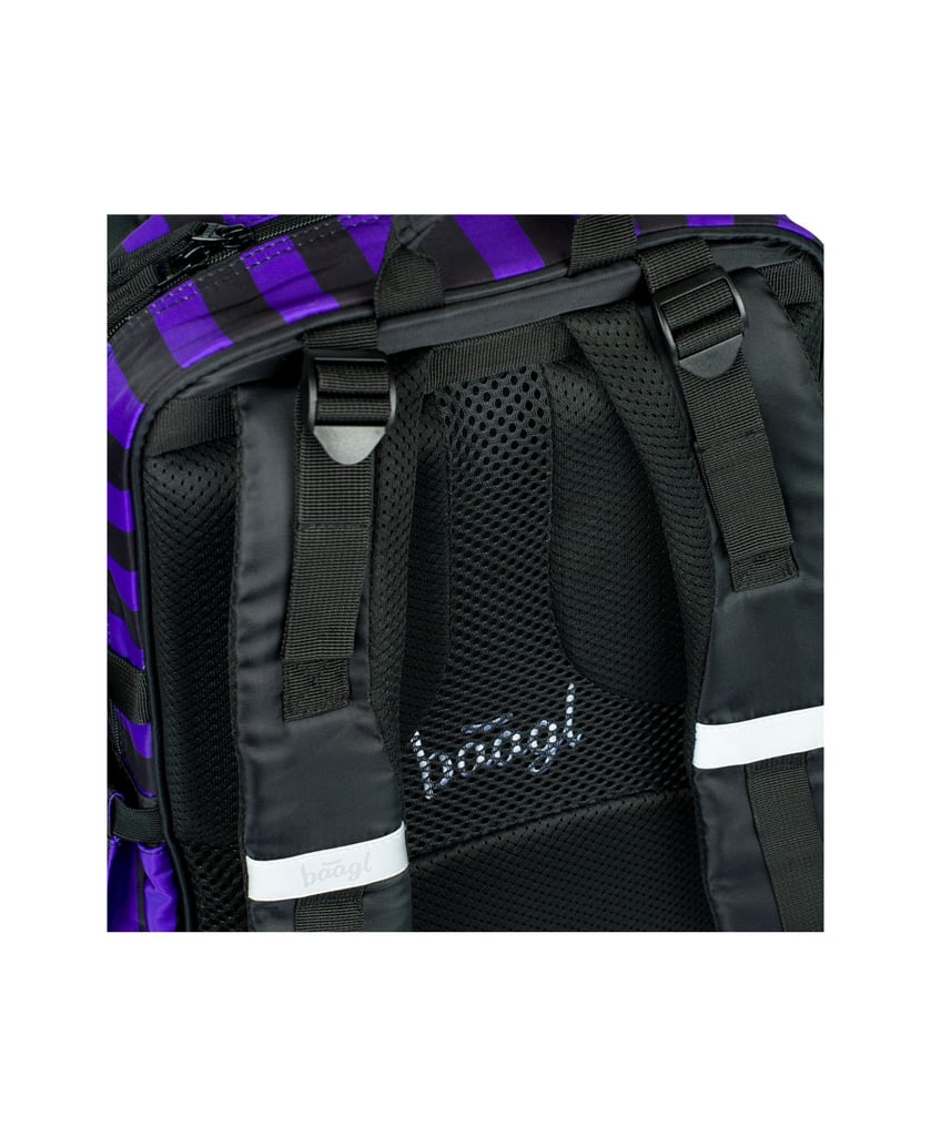 Baagl-Schulrucksack-Cubic-Wednesday-schwarz