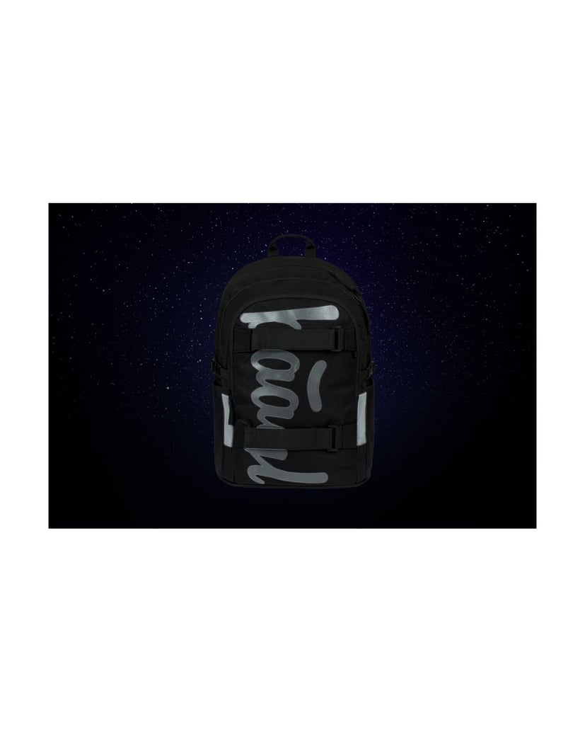 Baagl-Schulrucksack-Skate-Uni-Schwarz-schwarz