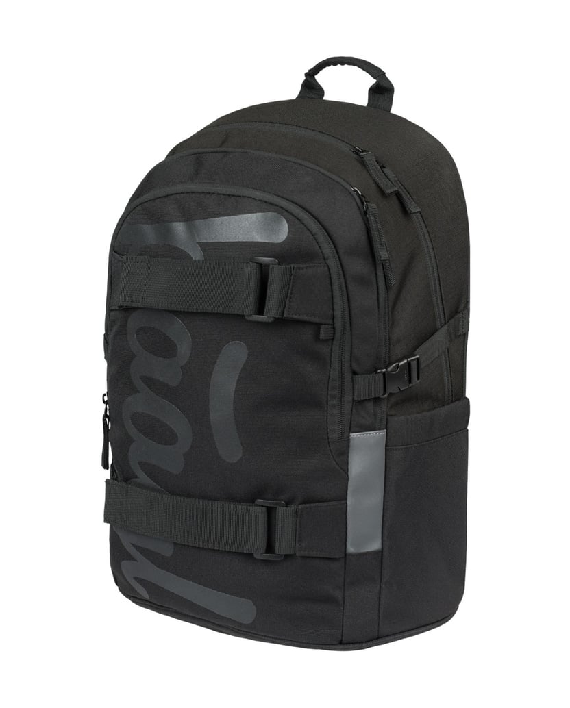 Baagl-Schulrucksack-Skate-Uni-Schwarz-schwarz