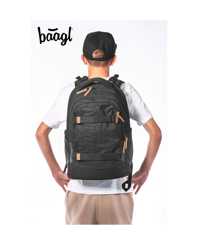 Baagl-Skate-max-Darkness-Rucksack-Set-5tlg-schwarz