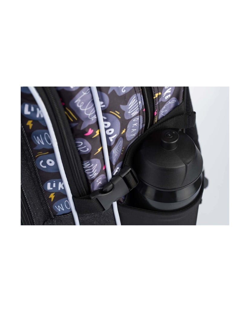 Baagl-Schulrucksack-Cubic-Sneakers-schwarz