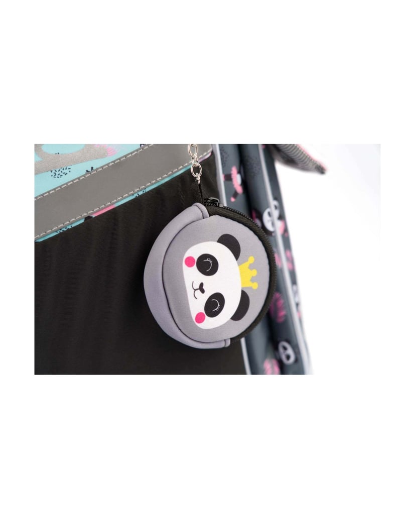 Baagl-Zippy-Panda-Schulranzen-Set-3tlgg-grau