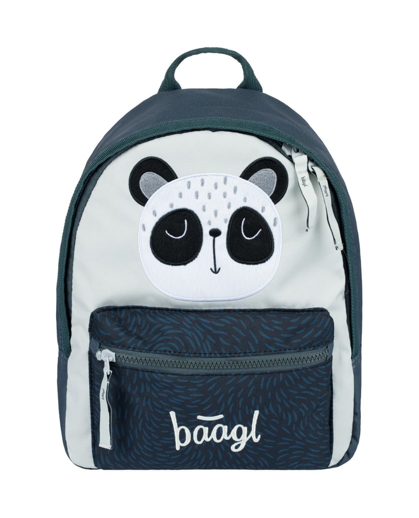 Baagl-Kindergartenrucksack-Panda-grau