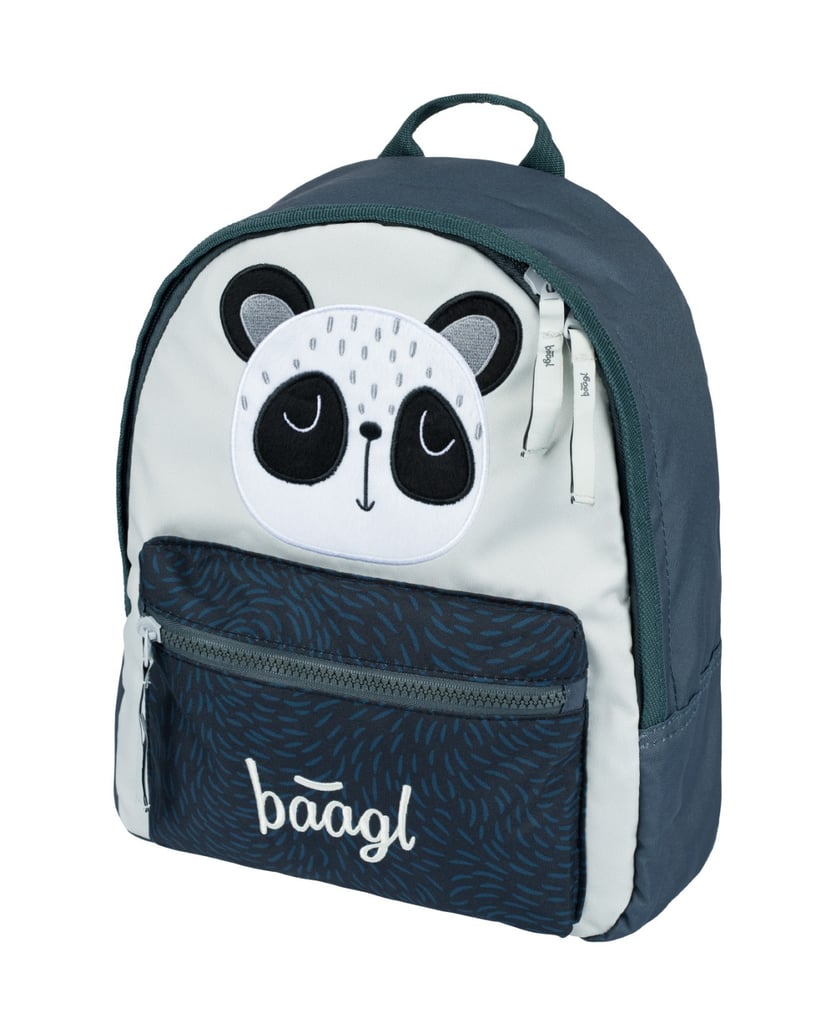 Baagl-Kindergartenrucksack-Panda-grau