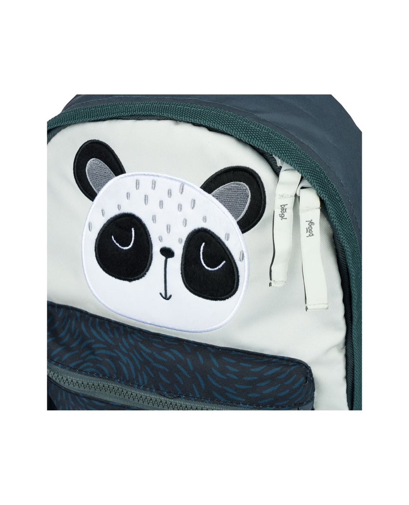 Baagl-Kindergartenrucksack-Panda-grau