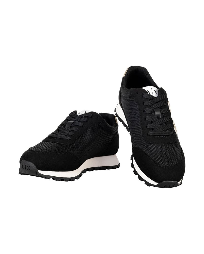 Armani-Exchange-Damen-Sneaker-1er-Pack-SNEAKER-DROP-MICROSUEDE-schwarz