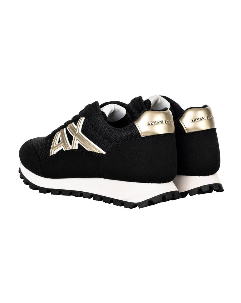 Armani-Exchange-Damen-Sneaker-1er-Pack-SNEAKER-DROP-MICROSUEDE-schwarz