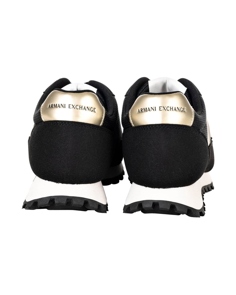 Armani-Exchange-Damen-Sneaker-1er-Pack-SNEAKER-DROP-MICROSUEDE-schwarz