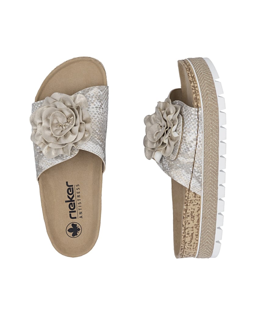Rieker-Pantoletten-69562-gold