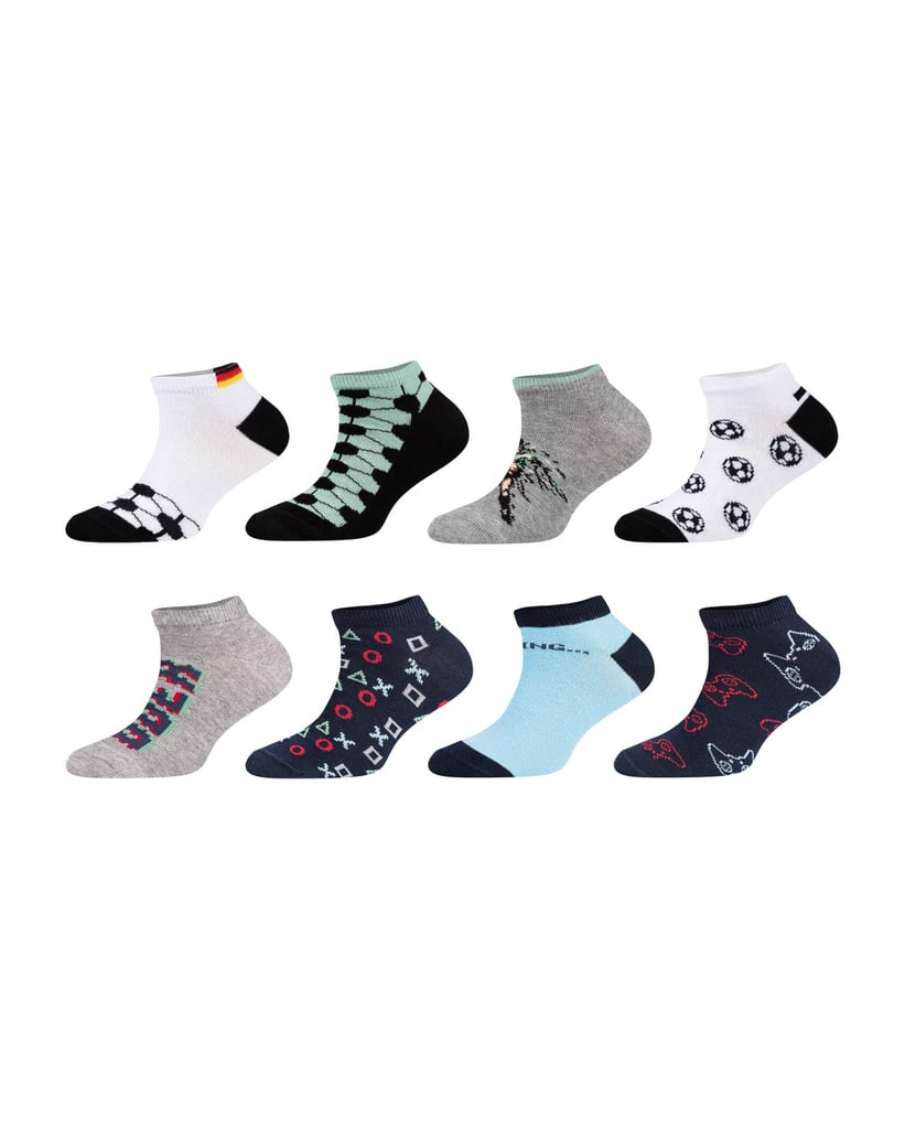 Camano-Sneakersocken-motiv-schwarz