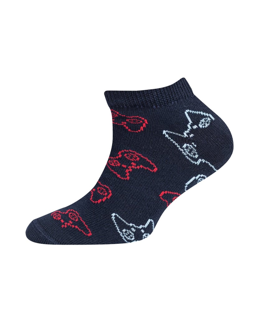 Camano-Sneakersocken-motiv-schwarz
