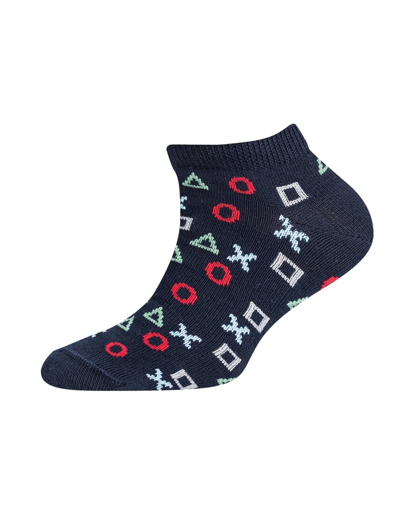 Camano-Sneakersocken-motiv-schwarz