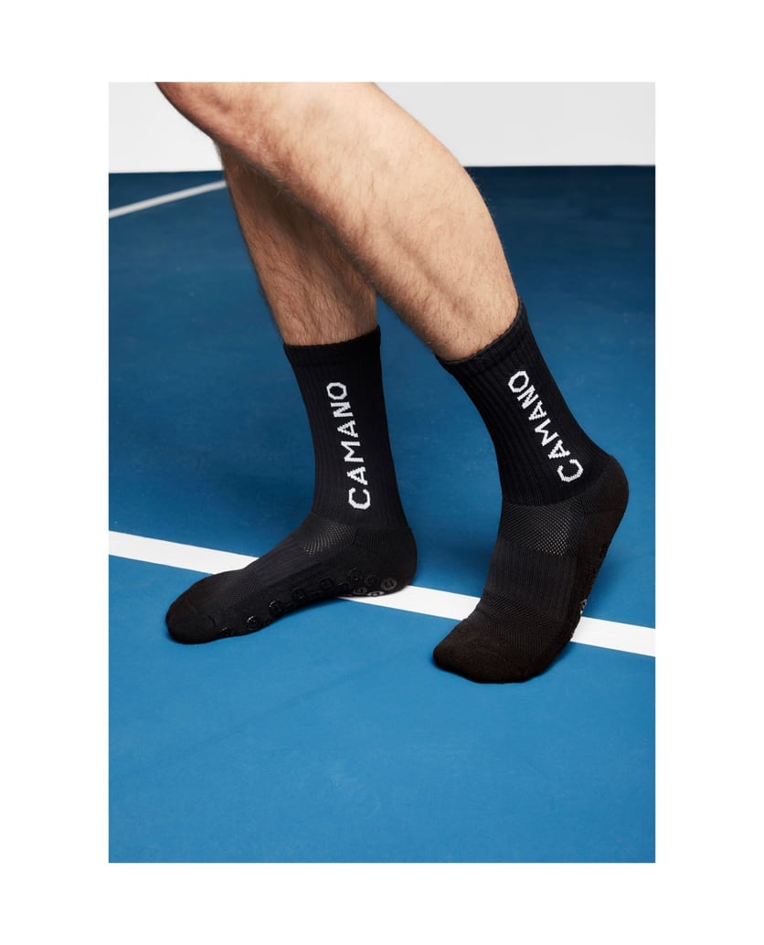 Camano-Sportsocken-mit-Grip-Extrastark-Anti-Rutsch-Fußballsocken-Tennissocken-Schweißabsorbierend-Perfekter-Sitz--Coolmax-Netzbelüftung--verstärktem-Fersen--und-Zehenbereich-schwarz