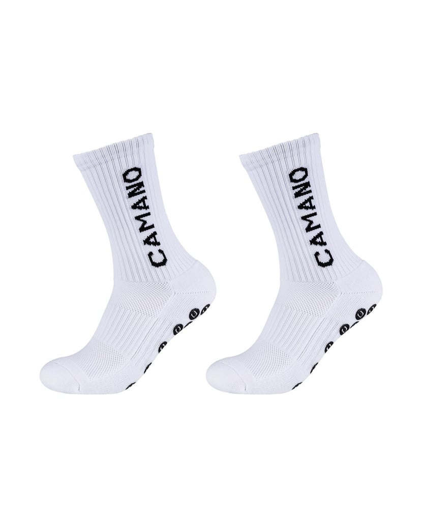 Camano-Sportsocken-mit-Grip-Extrastark-Anti-Rutsch-Fußballsocken-Tennissocken-Schweißabsorbierend-Perfekter-Sitz--Coolmax-Netzbelüftung--verstärktem-Fersen--und-Zehenbereich-schwarz