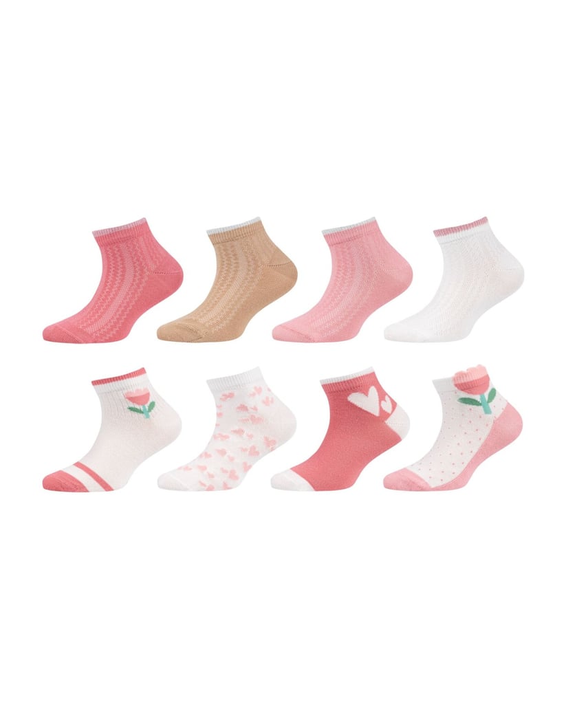 Camano-Kurzsocken-weiss-kombiniert