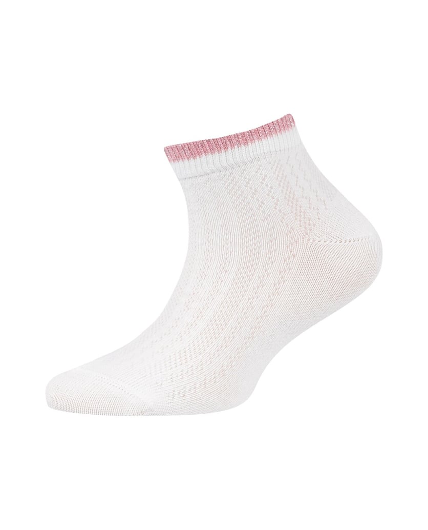 Camano-Kurzsocken-weiss-kombiniert