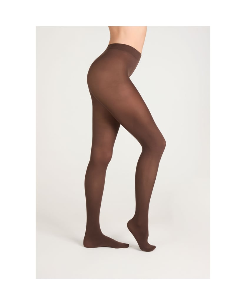 Camano-Strumpfhose-60-DEN-Halb-Blickdicht-Ringelfrei-Warm-Premium-Druckfrei-Bequem-Kombinierbar-Verstärkter-Fuss-braun