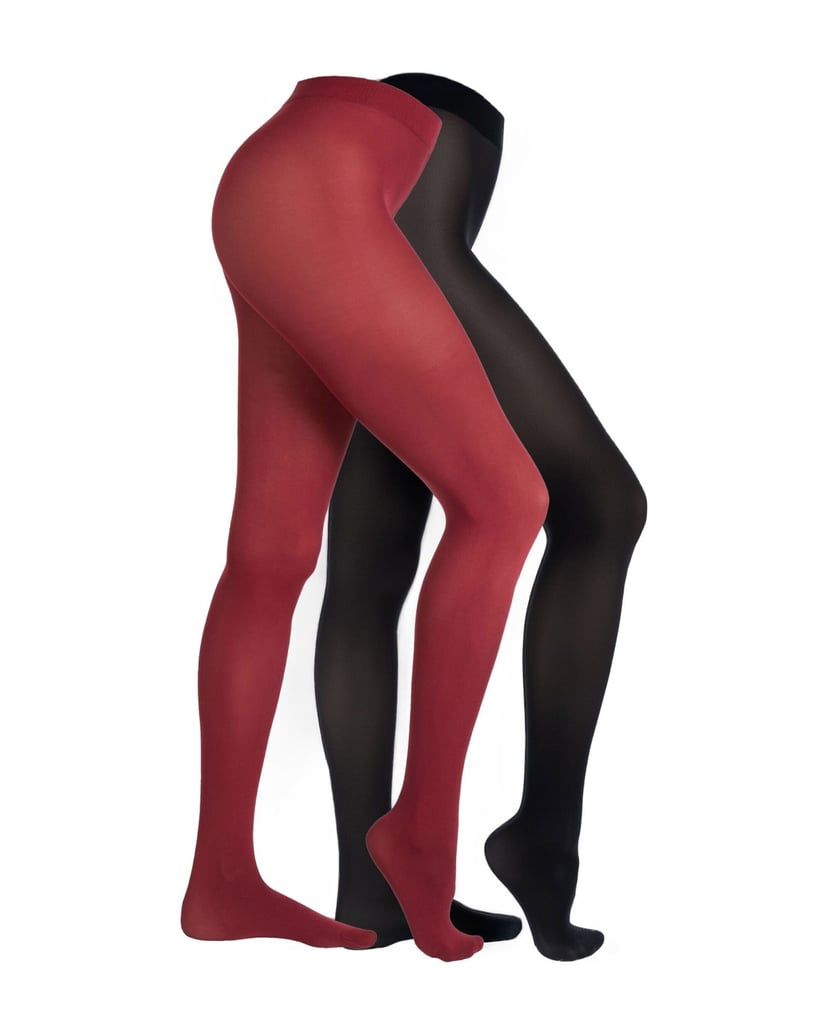 Camano-Strumpfhose-60-DEN-Halb-Blickdicht-Ringelfrei-Warm-Premium-Druckfrei-Bequem-Kombinierbar-Verstärkter-Fuss-rot