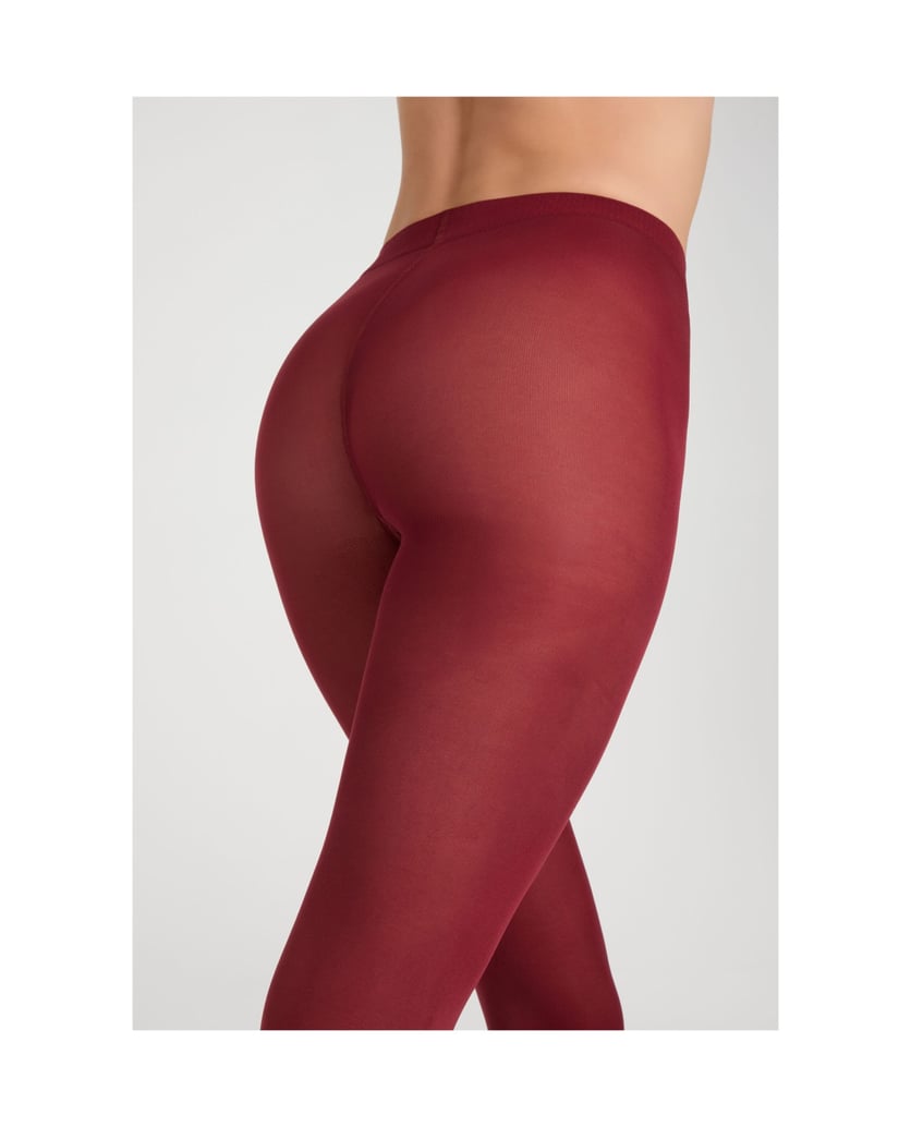 Camano-Strumpfhose-60-DEN-Halb-Blickdicht-Ringelfrei-Warm-Premium-Druckfrei-Bequem-Kombinierbar-Verstärkter-Fuss-rot