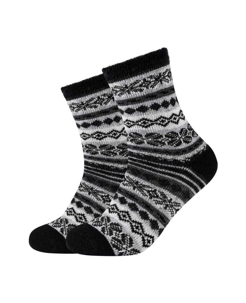 Camano-Socken-Cosy-Norweger-Kuschelsocken-Flauschig-Warm-Damen-Zopfmuster-Lang-Flauschsocken-Für-Winter-Set-Frauen