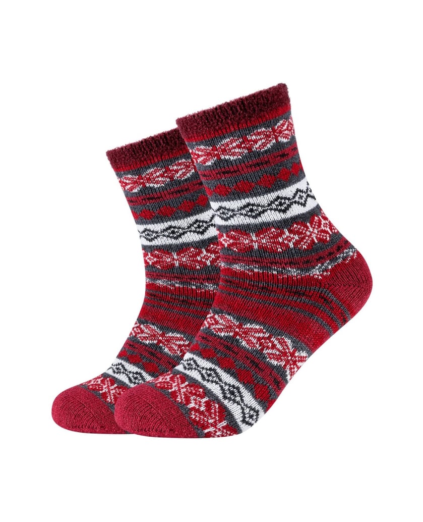 Camano-Socken-Cosy-Norweger-Kuschelsocken-Flauschig-Warm-Damen-Zopfmuster-Lang-Flauschsocken-Für-Winter-Set-Frauen