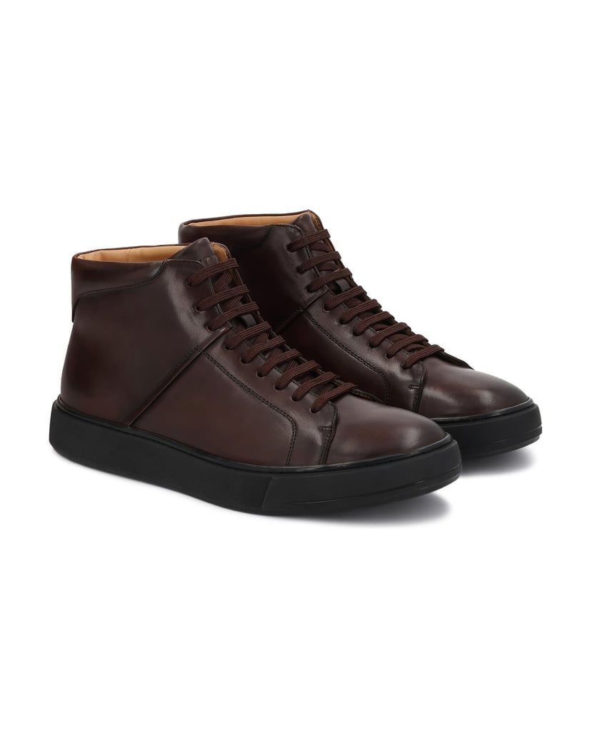 Kazar-Braune-Turnschuhe-mit-hohem-Schaft-braun