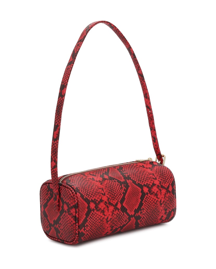 Kazar-Rote-Handtasche-mit-Schlangenmuster-rot