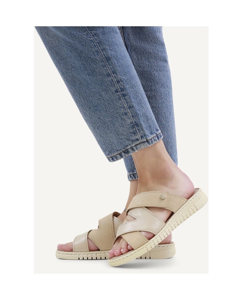 Caprice-Pantolette-beige