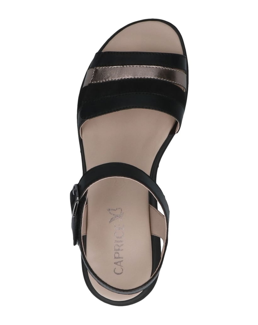 Caprice-Sandale-schwarz