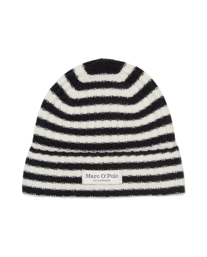 Marc-O´Polo-Gestreiftes-Beanie-grau