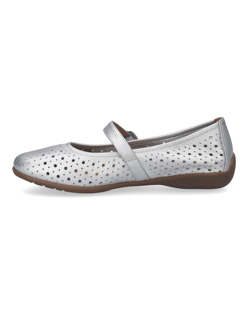 JOSEF-SEIBEL-JOSEF-SEIBEL-Fenja-41-|-Ballerina-für-Damen-|-Grau-silber