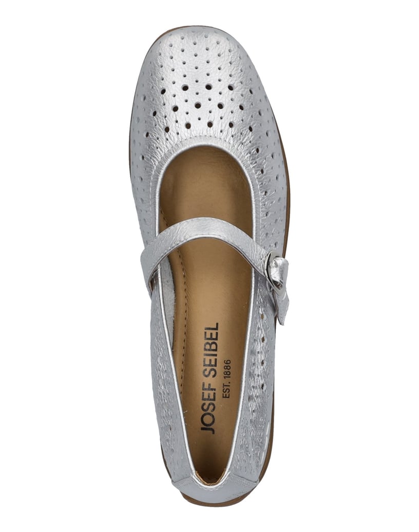 JOSEF-SEIBEL-JOSEF-SEIBEL-Fenja-41-|-Ballerina-für-Damen-|-Grau-silber