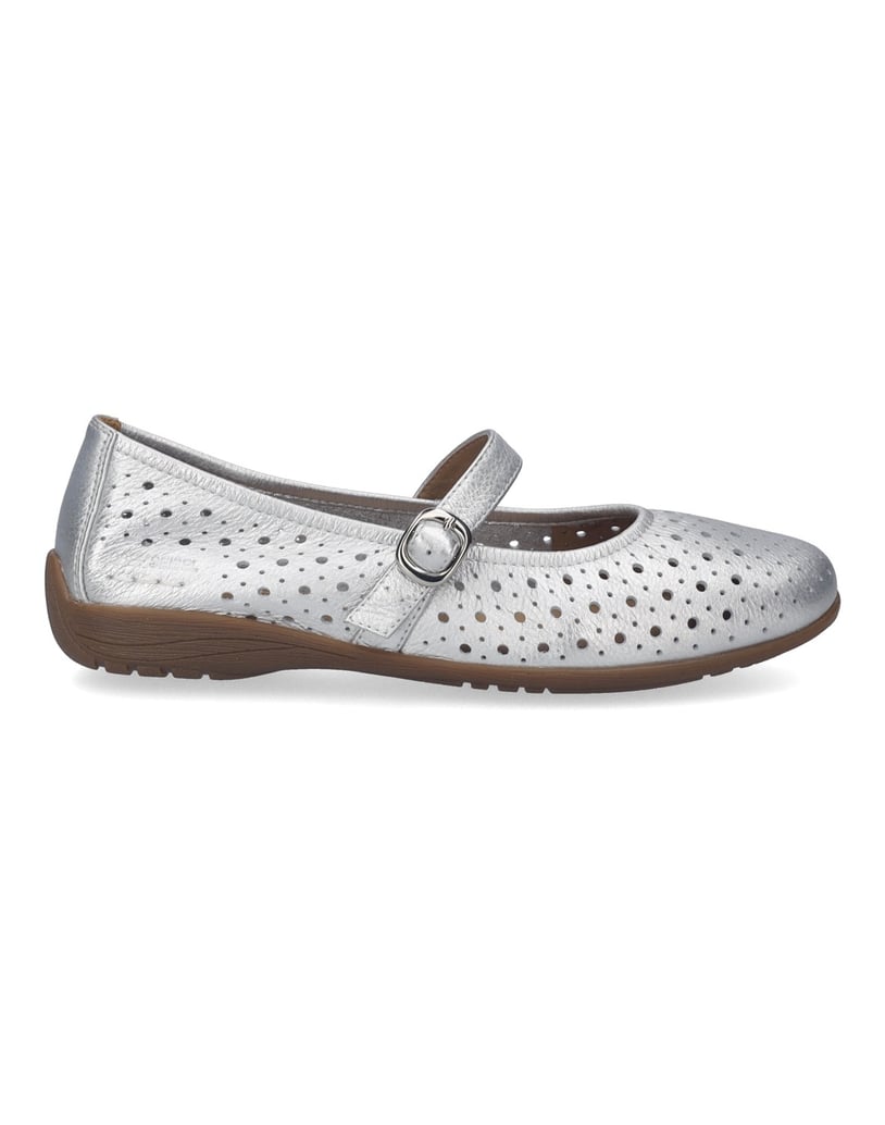 JOSEF-SEIBEL-JOSEF-SEIBEL-Fenja-41-|-Ballerina-für-Damen-|-Grau-silber