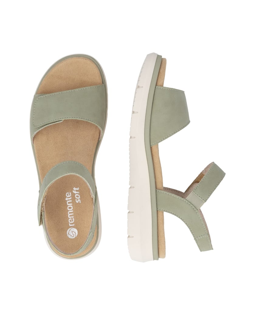 Remonte-Riemchensandalen-D2K58-grün