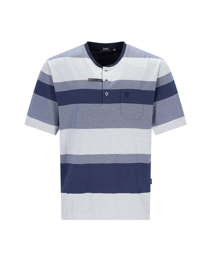 hajo-Herren-Pyjama-Klima-Komfort-Shorty-grau