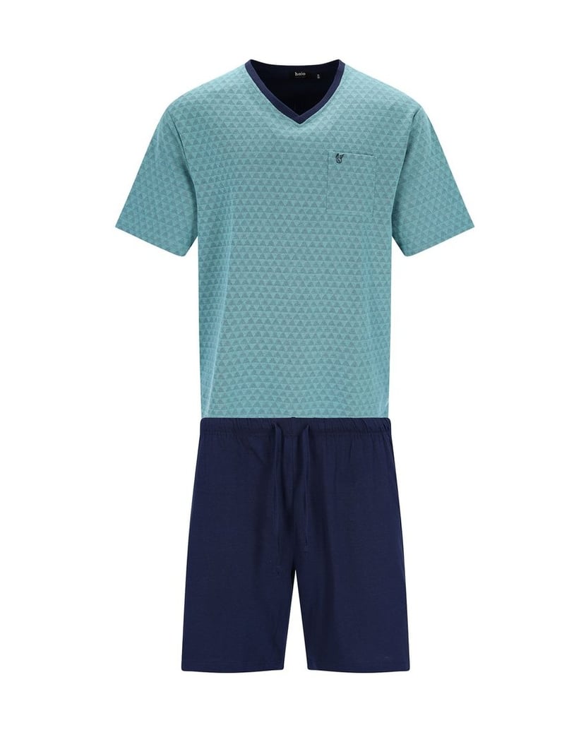 hajo-Herren-Pyjama-Klima-Light-Shorty-hellblau