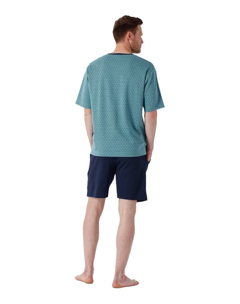 hajo-Herren-Pyjama-Klima-Light-Shorty-hellblau