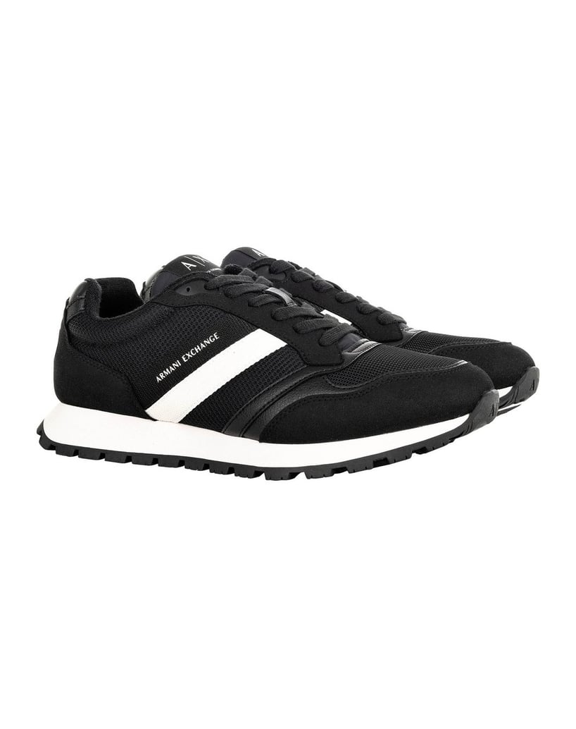 Armani-Exchange-Herren-Sneaker-1er-Pack-SNEAKER-DROP-MICROSUEDE-schwarz
