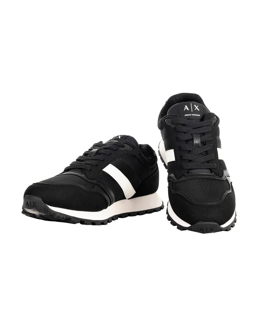 Armani-Exchange-Herren-Sneaker-1er-Pack-SNEAKER-DROP-MICROSUEDE-schwarz