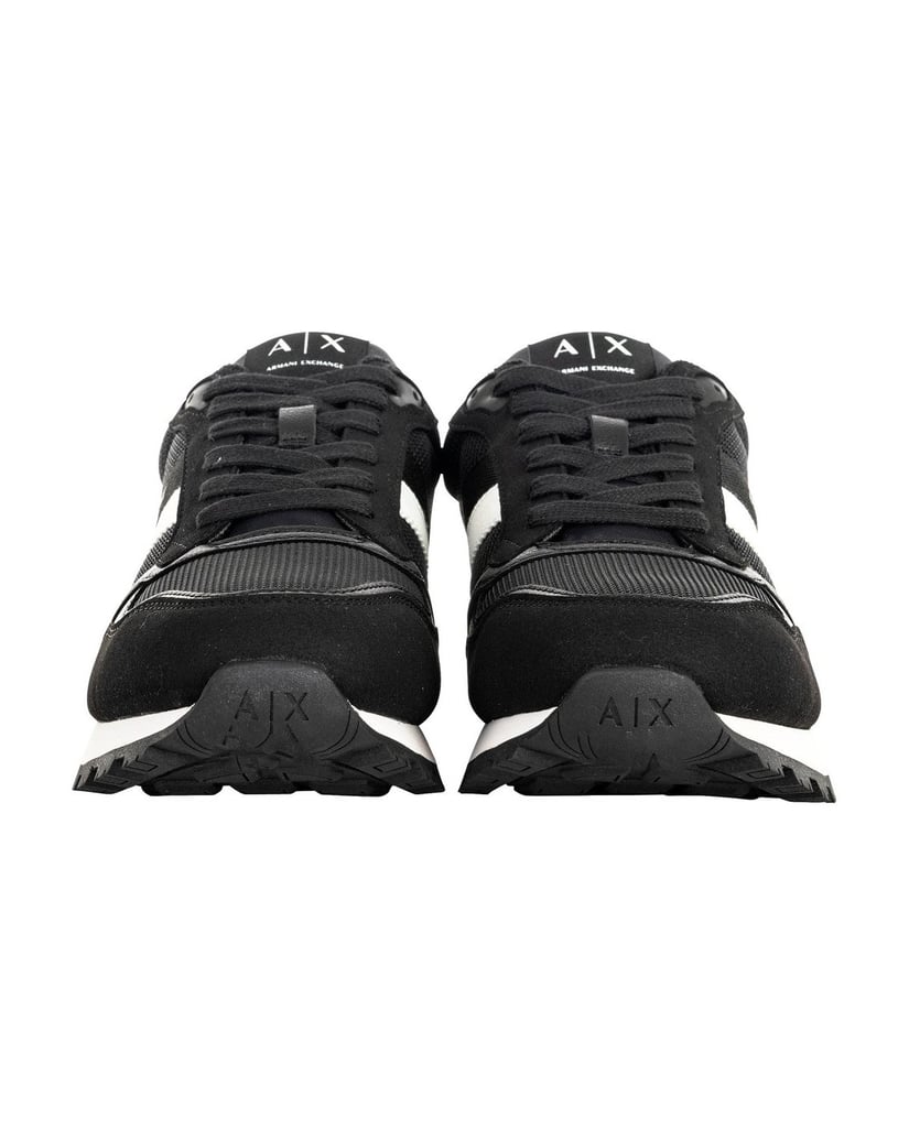 Armani-Exchange-Herren-Sneaker-1er-Pack-SNEAKER-DROP-MICROSUEDE-schwarz