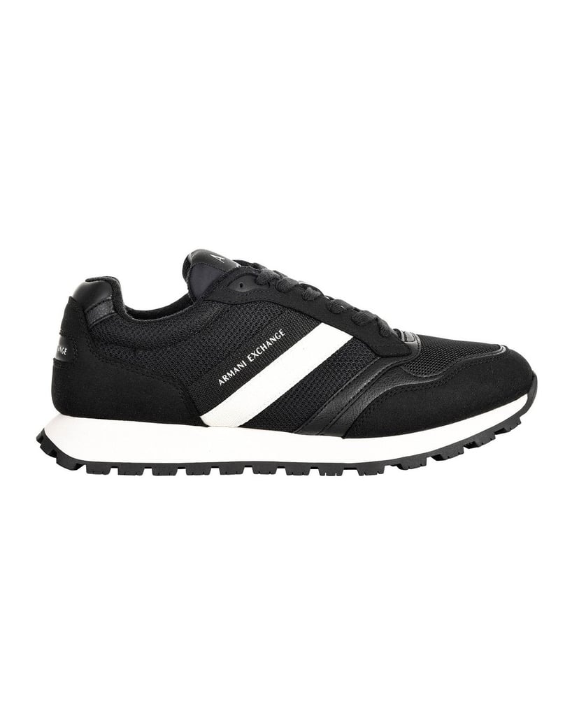 Armani-Exchange-Herren-Sneaker-1er-Pack-SNEAKER-DROP-MICROSUEDE-schwarz