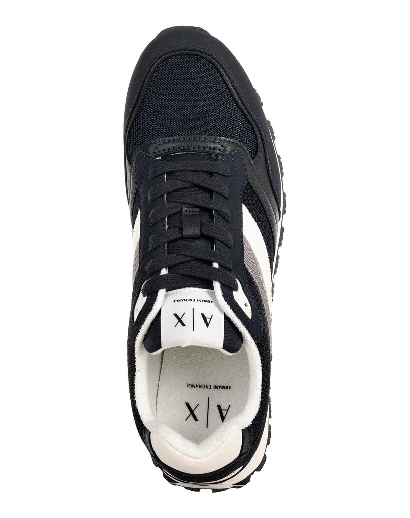 Armani-Exchange-Herren-Sneaker-1er-Pack-SNEAKER-DROP-MICROSUEDE-dunkelblau